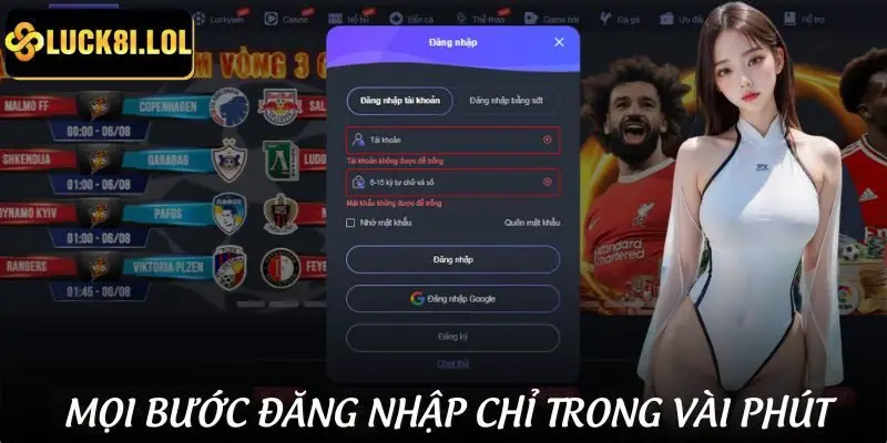 Hướng dẫn chi tiết cách đăng nhập LUCK8 đầy đủ từng bước
